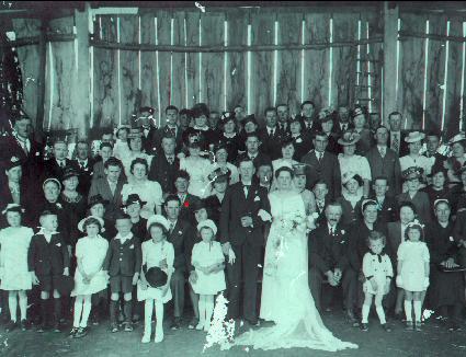 Mariage de Marie-Thrse et Emile Gris en 1942.